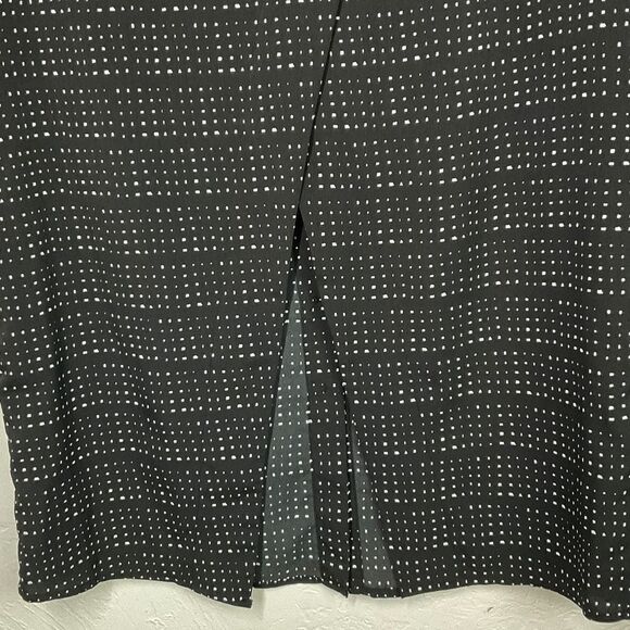 Banana Republic Factory Black White Split Back Button Up Shirt Small - Picture 3 of 7